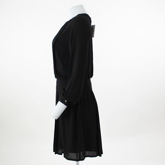 French Connection Pleaded Black Dress - Picture 4 of 5